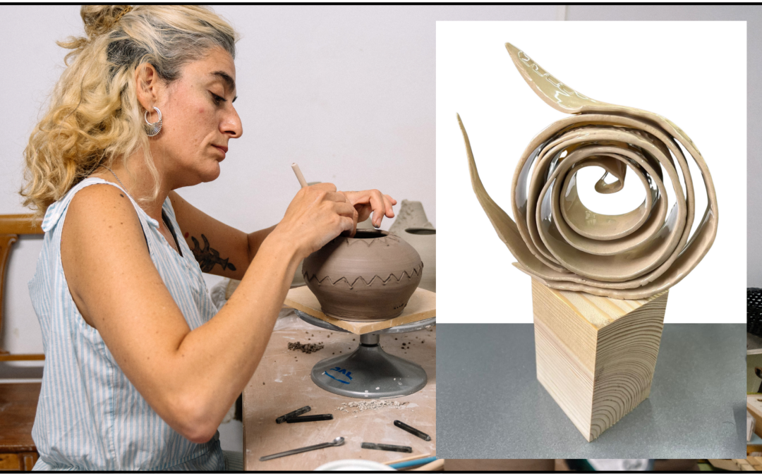 El Premio Pan y Rosas estrena trofeo, obra de la artista oscense Pilar África García