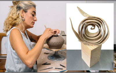 El Premio Pan y Rosas estrena trofeo, obra de la artista oscense Pilar África García